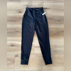 Girls High-Waisted Powersoft Joggers - Black - Size XL